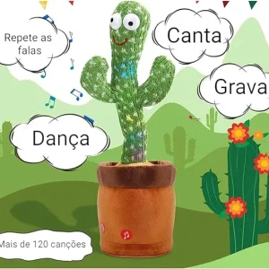 Brinquedos de cacto dançante e falante interativos